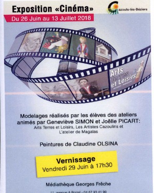 Exposition sculptures - Thème le Cinéma