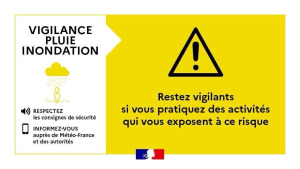 Vigilance jaune pluie inondation - vent violent - crues