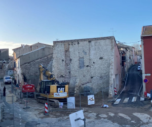 Avancement des travaux de démolition de la maison Béziac