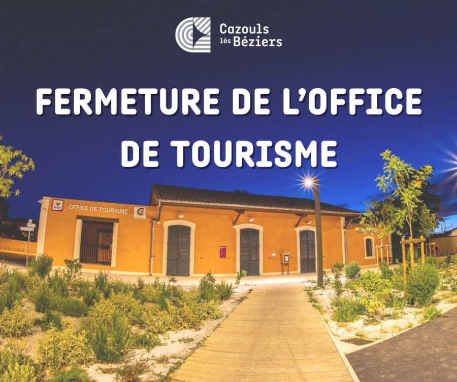 Fermeture exceptionnelle de l’Office de Tourisme