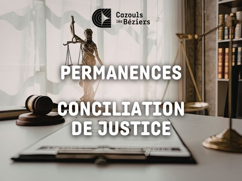 Permanences conciliation de justice