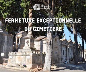 Fermeture exceptionnelle du cimetière