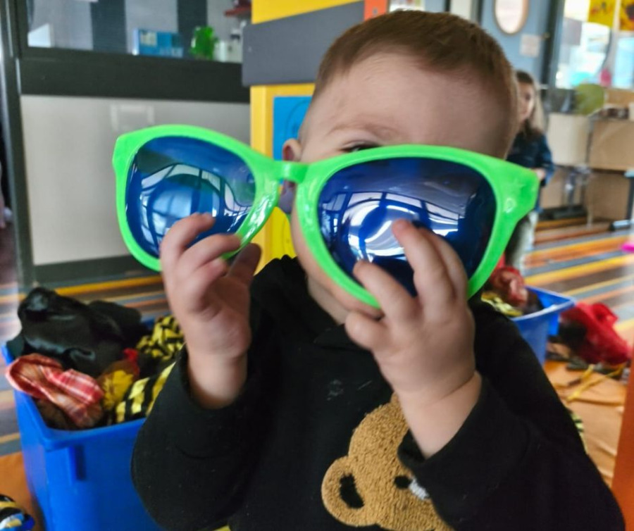 La crèche célèbre Mardi Gras