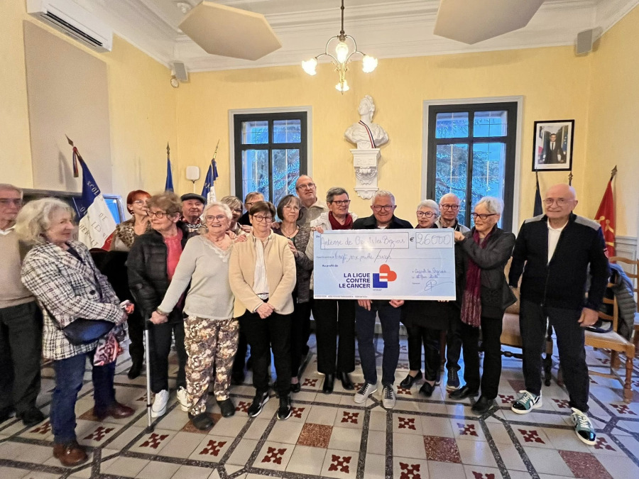 Remise du chèque de la Ligue Contre le Cancer 2026