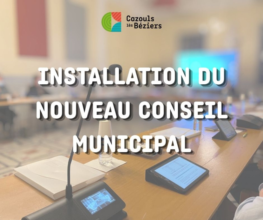 Séance d'installation du nouveau Conseil Municipal
