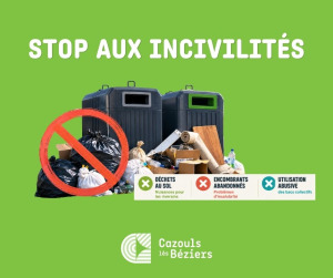 Stop aux incivilités autour des points de collecte