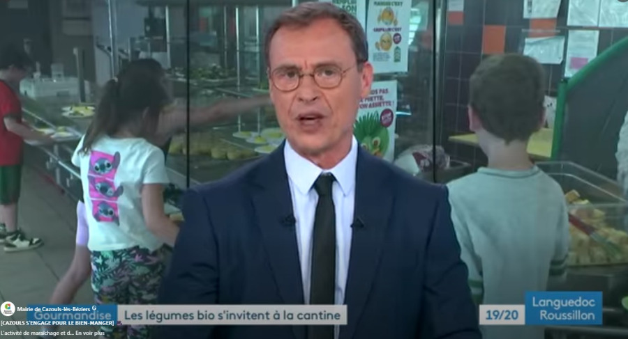 Reportage France 3 : La commune s'engage pour le bien-manger
