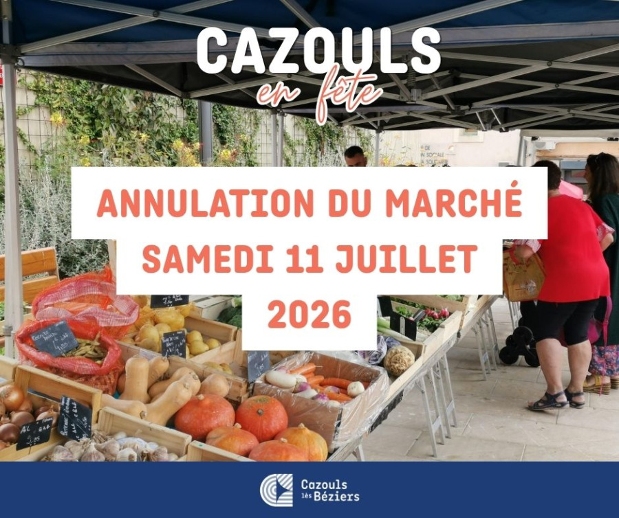 CEF 2026 - Marché du samedi annulé