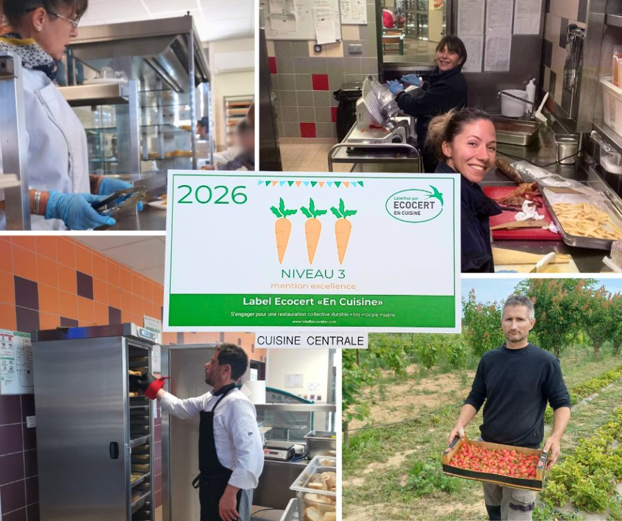 La restauration scolaire renouvelle son label Ecocert