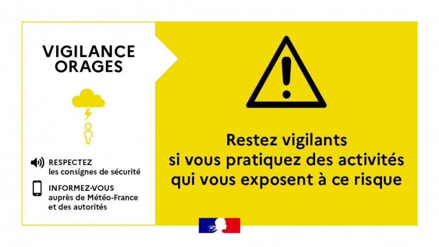 Vigilance jaune orage