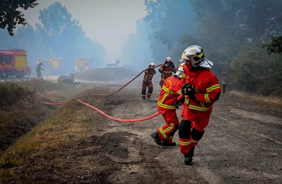 Les sapeurs-pompiers de Cazouls soutiennent les communes sinistrées