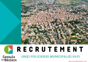 Recrutement - un(e) policier(e) municipal(e) (H/F)