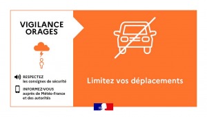 Vigilance orange orages et vigilance jaune pluie inondations