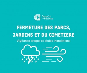 Fermeture exceptionnelle des parcs, des jardins et du cimetière
