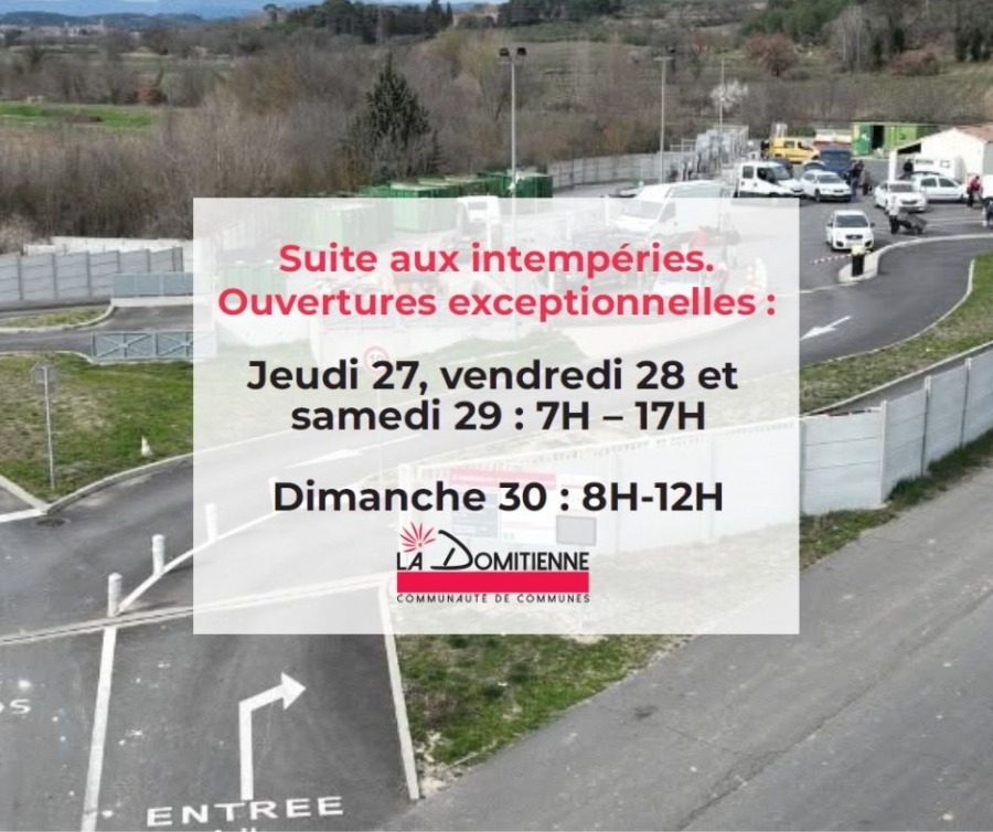 Déchèterie : élargissement des horaires