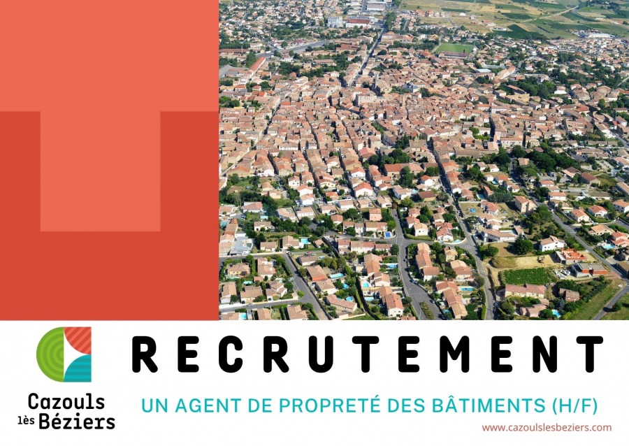 Recrutement - Un agent de propreté des bâtiments (H/F)