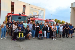Remise de chèques par l’amicale des sapeurs-pompiers
