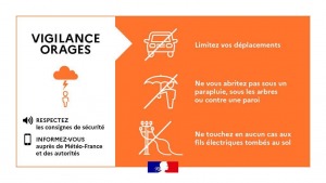 Vigilance orange pluie-inondation et orages
