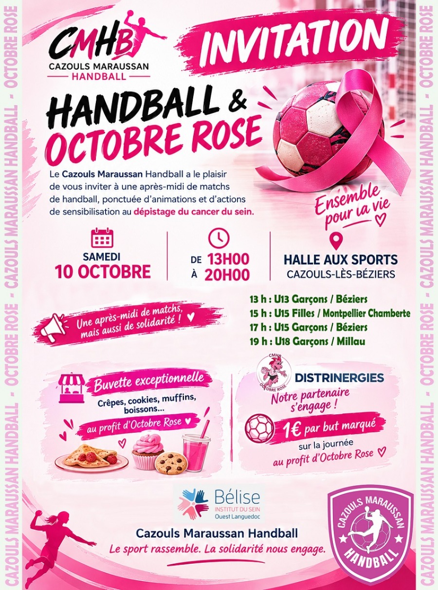 Handball & octobre rose