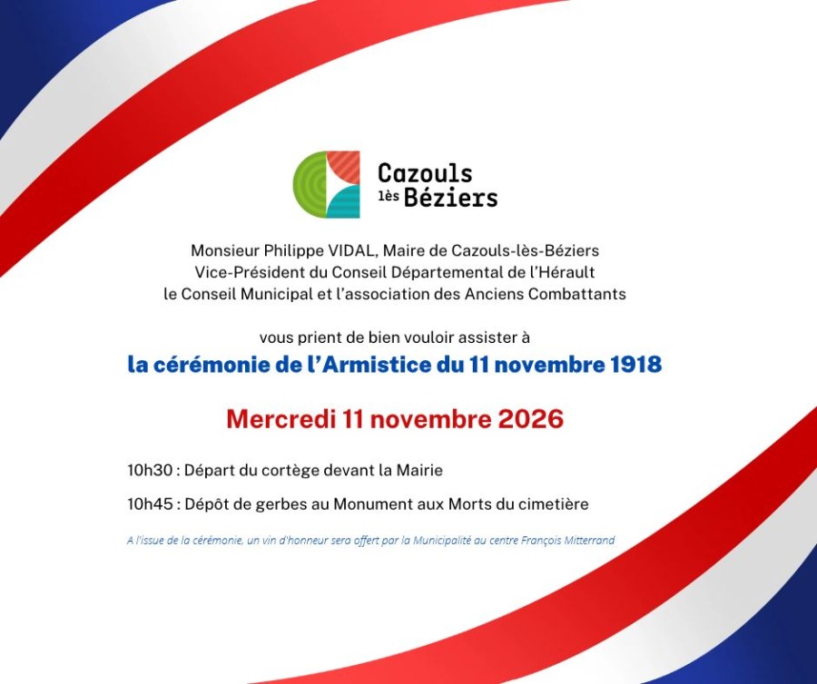 Cérémonie commémorative 11 novembre 1918