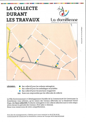 Collecte des déchets : travaux Av Victor Hugo
