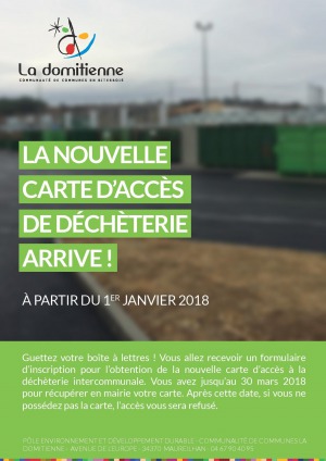 Communauté de Communes La Domitienne - Déchèterie