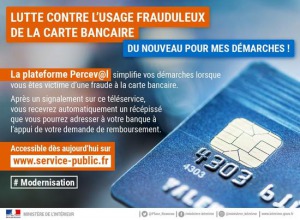 PERCEV@L - service pour signaler les fraudes à la carte bancaire sur internet