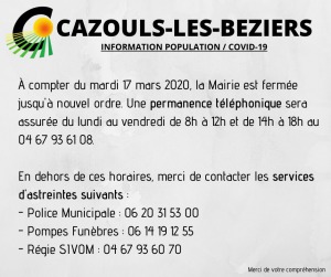 COVID-19 - Informations diverses