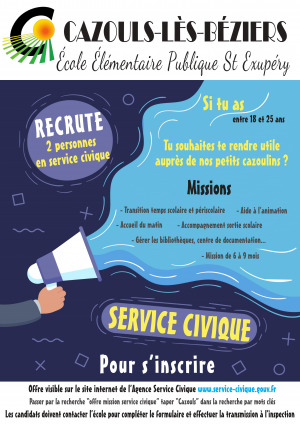 Service civique - recrutement 2020