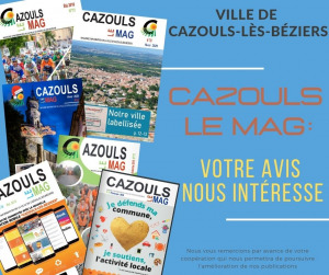 Cazouls le Mag : votre avis nous intéresse !