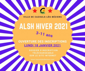 Centre de Loisirs : Ouverture des inscriptions (ALSH 3-11 ans)