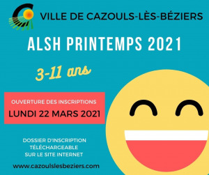 Centre de Loisirs : Ouverture des inscriptions (ALSH 3-11 ans)