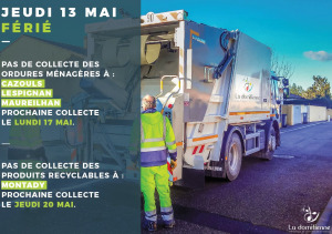 Information : jeudi 13 mai férié