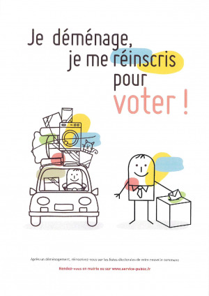 Élections - Je déménage je me réinscris pour voter !