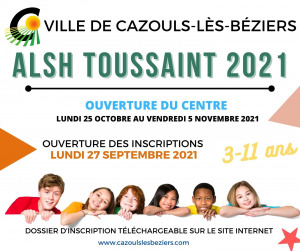 Ouverture des inscriptions ALSH 3-11 ans