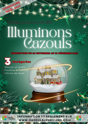 Jeu concours "Illuminons Cazouls 2023"