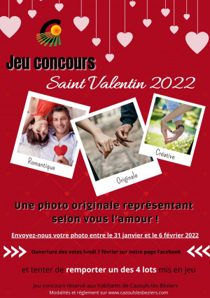 Jeu Concours "Saint Valentin 2022"