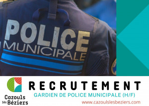 Recrutement - Un agent de police municipale