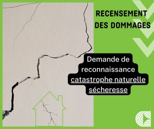 Sécheresse 2022 : recensement des habitations ayant subi des dommages