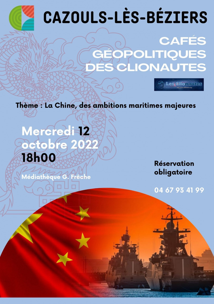 Un café géopolitique sur les ambitions maritimes de la Chine