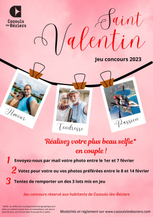 Jeu concours Saint Valentin 2023