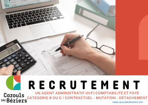 Recrutement - Agent administratif (H/F) comptabilité et paye