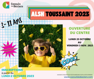 Ouverture des inscriptions - ALSH 3/11 ans