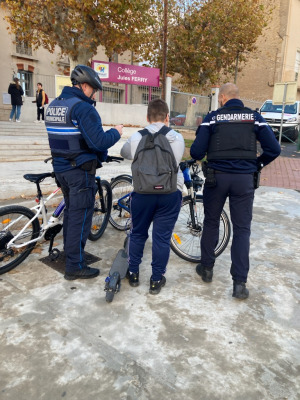 Sécurité routière – Trottinettes électriques : action de prévention des policiers municipaux et des