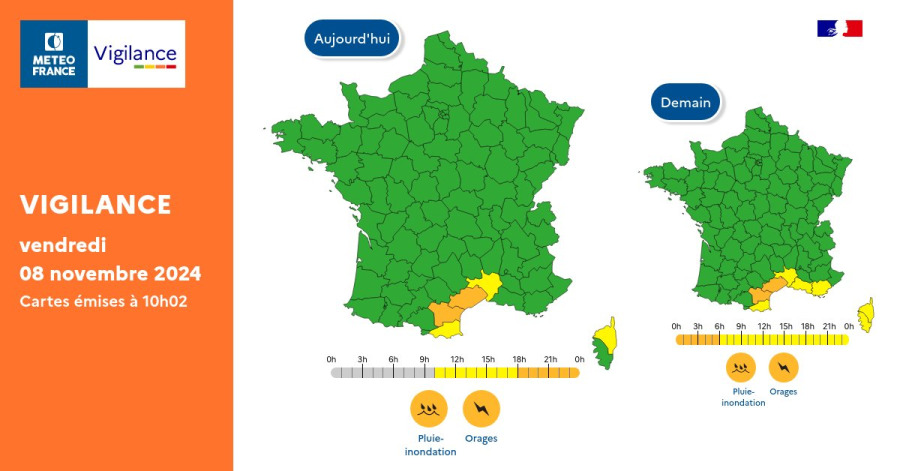 Vigilance orange, orages, pluie, innondation