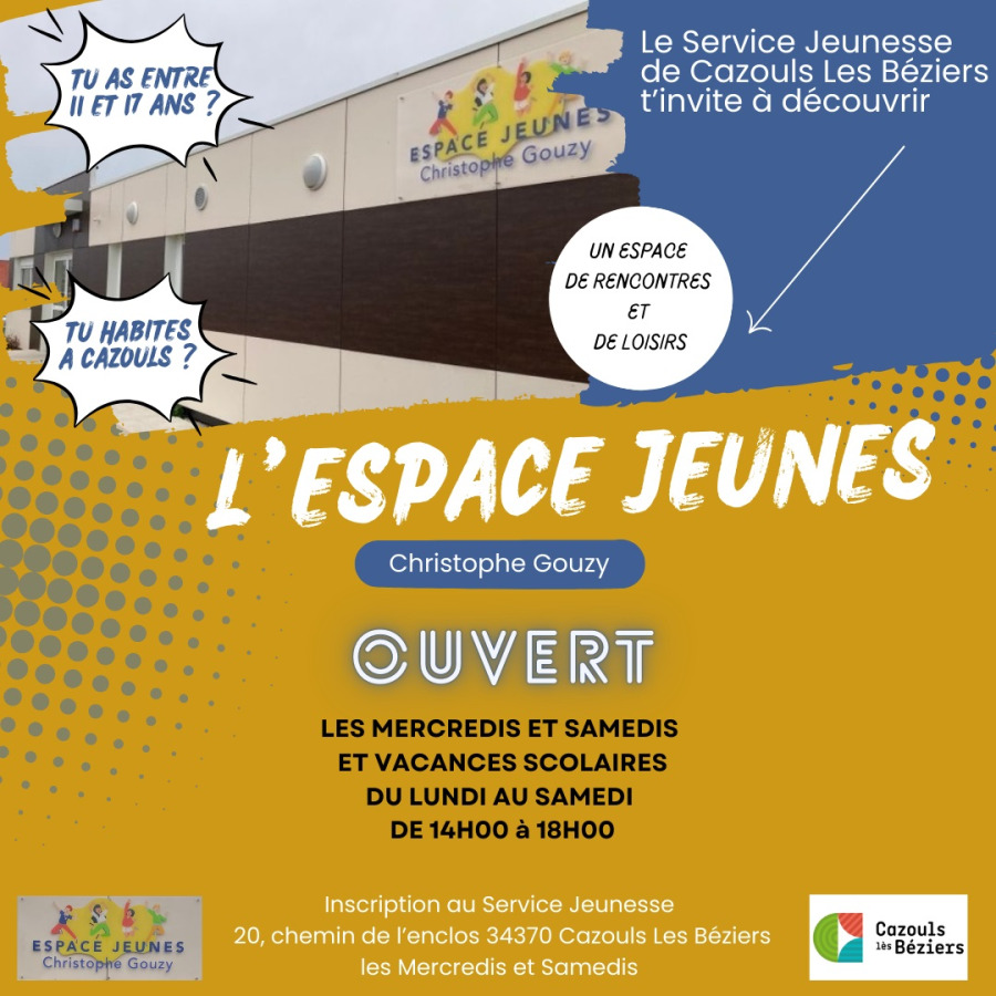 Espace jeunes et ados - inscriptions 2025