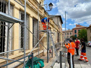 Lancement des travaux de la terrasse de l’Hôtel de Ville
