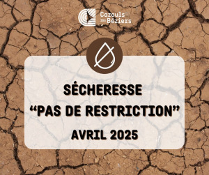 Sécheresse - Niveau Pas de restriction