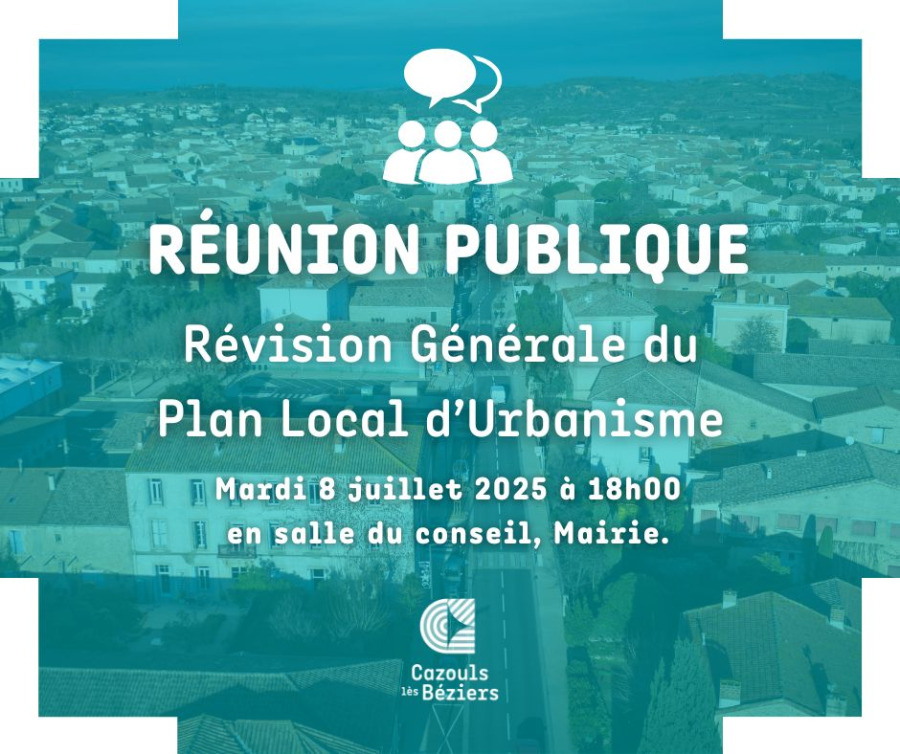 Réunion publique - Révision Générale du Plan Local d’Urbanisme