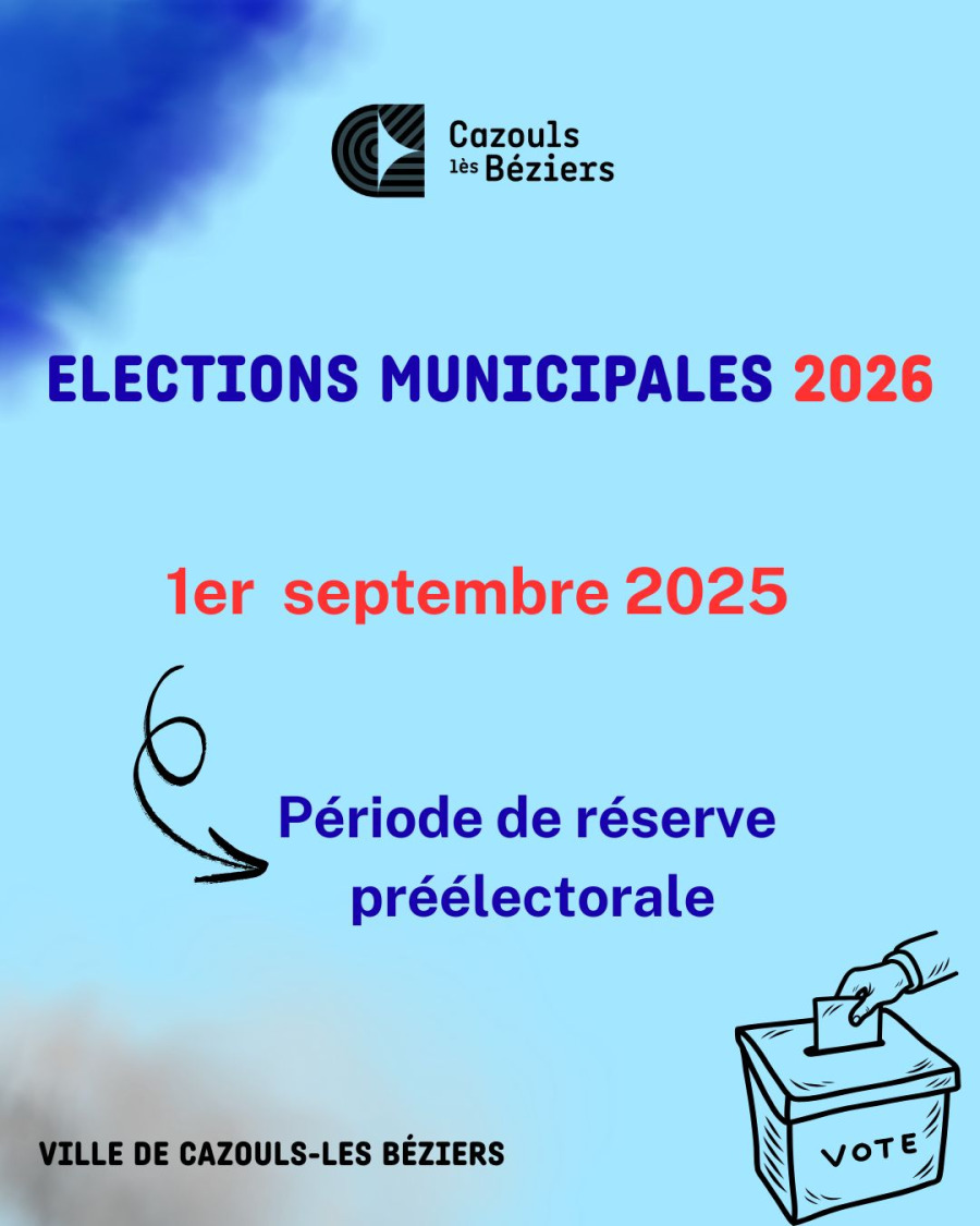 Communiqué : période de réserve préélectorale